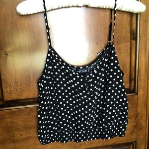 Wet seal polka dot crop top